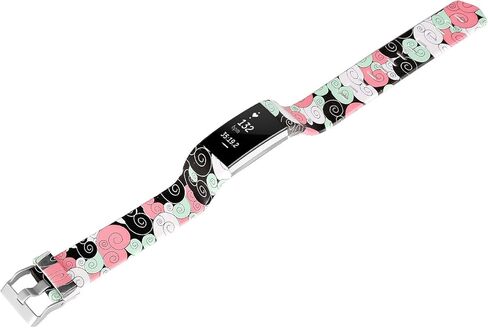 SKYLET متوافق مع Fitbit Charge 2 Bands النساء والرجال، 3 عبوات لطيف ناعم مطبوع عليه زهور استبدال الأساور الملونة لشحن 2 نطاقات النساء الفتيات الصغيرة الكبيرة in Kuwait