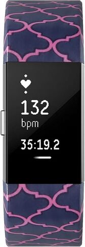 SKYLET متوافق مع Fitbit Charge 2 Bands النساء والرجال، 3 عبوات لطيف ناعم مطبوع عليه زهور استبدال الأساور الملونة لشحن 2 نطاقات النساء الفتيات الصغيرة الكبيرة in Kuwait