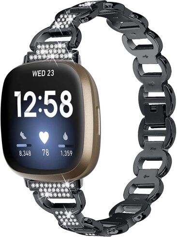 Chofit Compatible with Fitbit Versa 4/Sense 2 Band for Women Bracelet with Bling Diamond Replacement for Fitbit Versa 4/Sense 2 Bands Smart Watch in Saudi Arabia