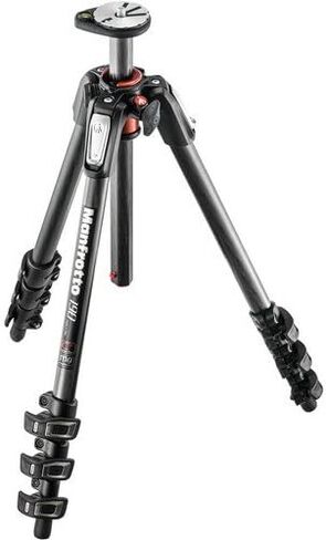Manfrotto MT190CXPRO4 4 Section Carbon Fiber Tripod Legs with Q90 Column (Black) Includes A Bonus ZAYKiR Tripod Strap Non-Slip with Two Quick-Release Loops (Black) in Saudi Arabia