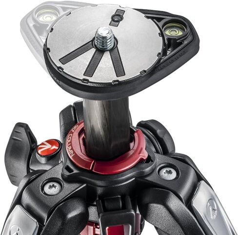 Manfrotto MT190CXPRO4 4 Section Carbon Fiber Tripod Legs with Q90 Column (Black) Includes A Bonus ZAYKiR Tripod Strap Non-Slip with Two Quick-Release Loops (Black) in Saudi Arabia