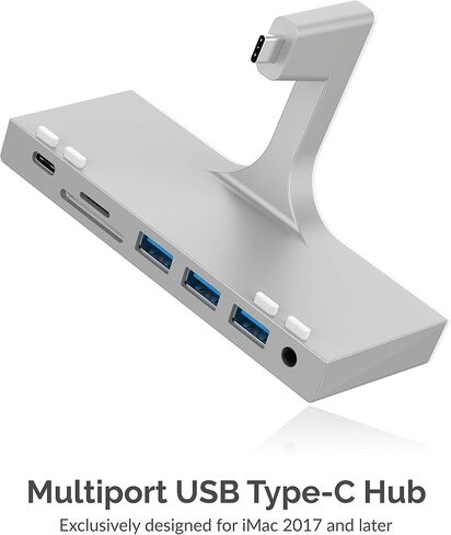 SABRENT Multi Port iMac Hub with Front Access USB Ports, SD/Micro SD Card Reader, 3.5mm Headphone Jack and Rear HDMI 2.0 Output (iMac 2017 to 2020) (HB-SIMC) in Kuwait