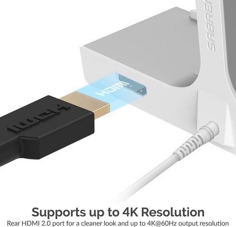SABRENT Multi Port iMac Hub with Front Access USB Ports, SD/Micro SD Card Reader, 3.5mm Headphone Jack and Rear HDMI 2.0 Output (iMac 2017 to 2020) (HB-SIMC) in Kuwait