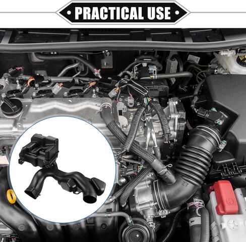 Engine Air Intake Resonator Compatible for Honda Civic 2012-2015, Durable Plastic Black Chamber Resonator Assembly in Saudi Arabia