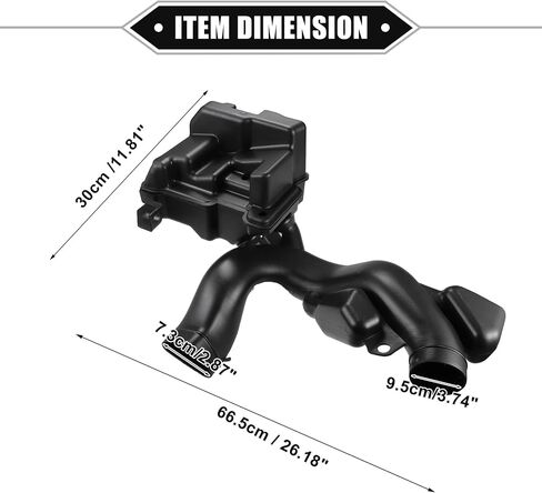 Engine Air Intake Resonator Compatible for Honda Civic 2012-2015, Durable Plastic Black Chamber Resonator Assembly in Saudi Arabia