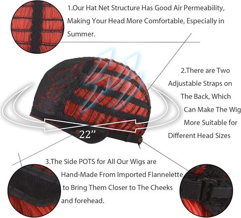 Princess Wig for Girl Red Long Curly Cosplay Wig Synthetic Fiber Halloween Costume Wigs in Kuwait