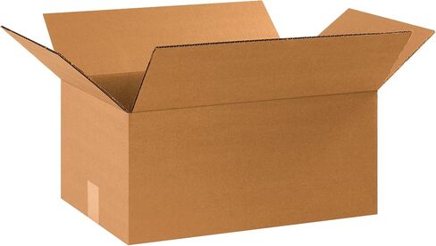 BOX USA 17 1/4 x 11 1/4 x 8 Corrugated Cardboard Boxes, Medium 17.25"L x 11.25"W x 8"H, Pack of 25 | Shipping, Packaging, Moving, Storage Box for Home or Business, Strong Wholesale Bulk Boxes in Saudi Arabia