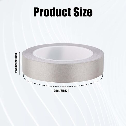 1inx65.6ft Faraday Cloth Conductive Adhesive Tape, Fabric Sticky Double Sided High-Shielding Tape for EMI Shielding Electrical Repair RFI Signal Blocking Interference Shield in Saudi Arabia
