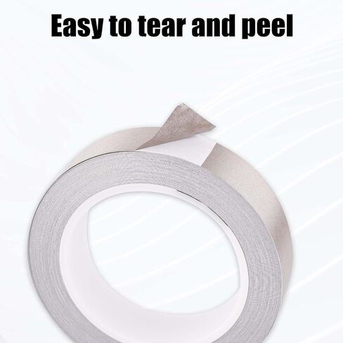 1inx65.6ft Faraday Cloth Conductive Adhesive Tape, Fabric Sticky Double Sided High-Shielding Tape for EMI Shielding Electrical Repair RFI Signal Blocking Interference Shield in Saudi Arabia