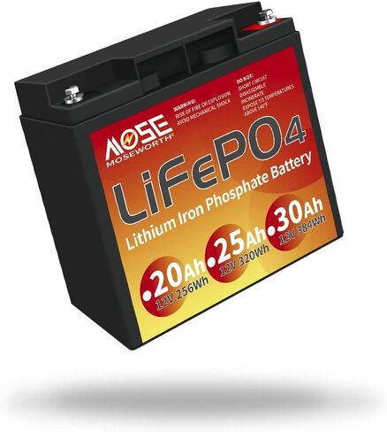 بطارية ليثيوم 12 فولت، بطارية Lifepo4 20 أمبير، للدراجات البخارية للأطفال، الطاقة الشمسية، UPS الصغيرة، فتاحة البوابة، مكتشف الأسماك للتخييم في الهواء الطلق in Kuwait