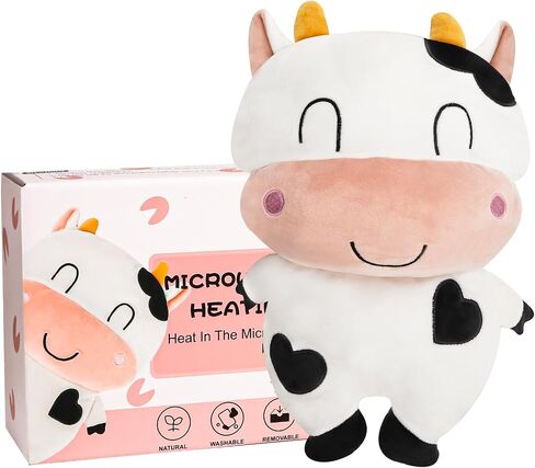Microwave Heating Pad Dog Heatable Stuffed Animals for Cramps Pain Relief, Cute Soft Cozy Pillow Plush Heatable Warmies Stuffed Animals Gifts for Women, Teens in Saudi Arabia