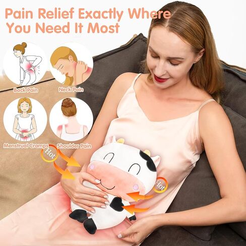 Microwave Heating Pad Dog Heatable Stuffed Animals for Cramps Pain Relief, Cute Soft Cozy Pillow Plush Heatable Warmies Stuffed Animals Gifts for Women, Teens in Saudi Arabia