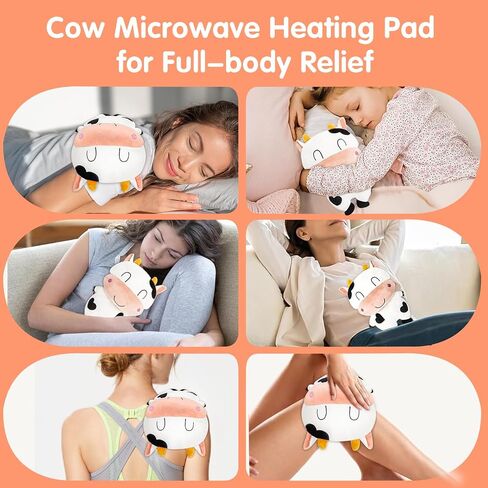 Microwave Heating Pad Dog Heatable Stuffed Animals for Cramps Pain Relief, Cute Soft Cozy Pillow Plush Heatable Warmies Stuffed Animals Gifts for Women, Teens in Saudi Arabia