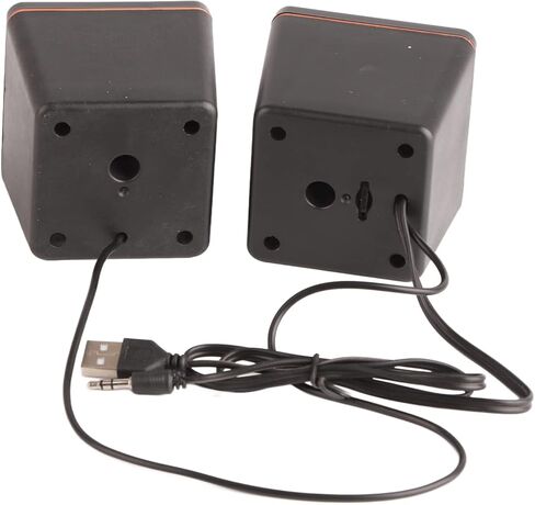 HEITIGN Desktop Speaker Computer Speaker USB Speaker 3.5mm Pc Speaker Mini USB Stereo 3.5mm Jack Wired Speaker for Desktop Laptop Pc Computerdual Track (binaural) in Saudi Arabia
