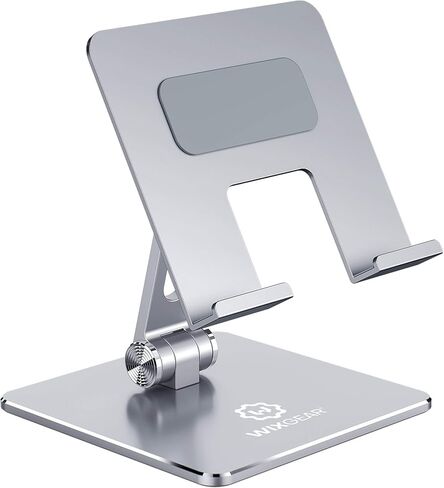 حامل WixGear iPad وحامل الكمبيوتر اللوحي للمكتب، حامل كمبيوتر لوحي معدني قوي من الألومنيوم للمكتب، ارتفاع زاوية قابل للتعديل وسهل الطي، حامل iPad لجميع الأجهزة اللوحية وأجهزة iPad in Kuwait