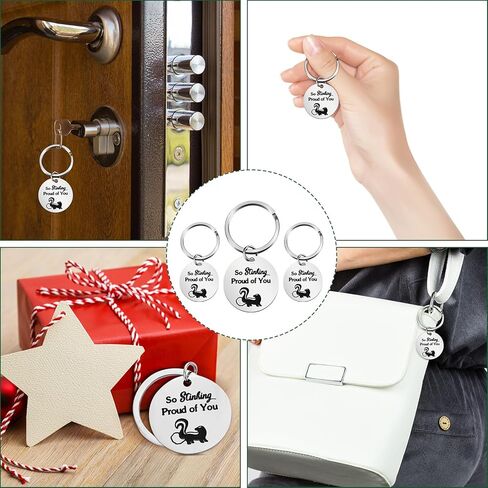 12 قطعة من هدايا التخرج له، فخورة جدًا بك، سلسلة مفاتيح التخرج، فئة 2024، هدية التخرج، سلسلة مفاتيح للنساء والرجال والطلاب والممرضات والماجستير وخريجي المدرسة الثانوية in Kuwait