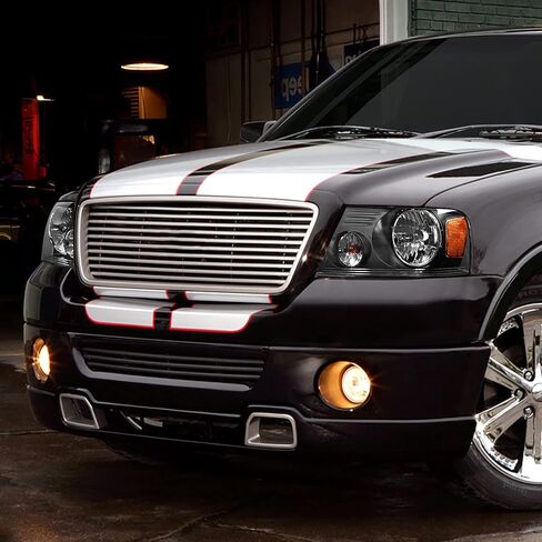 DNA MOTORING HL-OH-F1504-BK-AM استبدال المصابيح الأمامية العنبر الأسود متوافق مع 04-08 F-150/06-08 Mark LT in Saudi Arabia