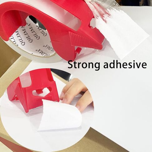 6 لفات من شريط التغليف الشفاف، شريط تغليف عالي التحمل مصمم لنقل الصناديق، الشحن، المكتب، 2.1 مل 1.88 بوصة × 72 ياردة in Kuwait