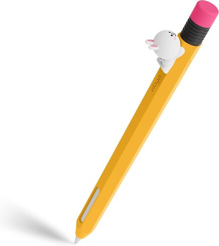elago | LINE Friends Compatible with Apple Pencil Pro Case & Apple Pencil 2nd Generation Case, Compatible with Magnetic Charging, Double Tap, Squeeze, Haptic [Brown] in Saudi Arabia