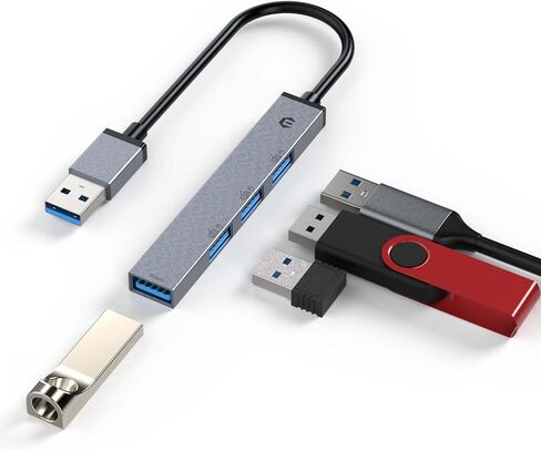محطة إرساء USB C، قاعدة توصيل USB A ذات 4 منافذ من TOTU - تضيف 1 سريع 5 جيجابت في الثانية USB 3.0 + 3 منافذ USB 2.0 متوافقة مع أجهزة Windows وChrome وLinux والمزيد، قم بتوسيع اتصالك in Saudi Arabia