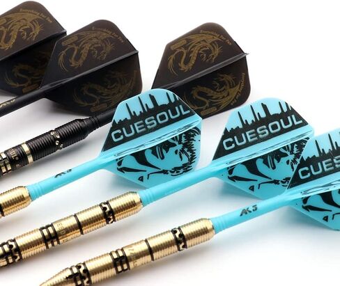 CUESOUL Jazz-Metal Luxury Steel Tip Darts Set 21g/24g/26g with AK5 Integrated Dart Flights in Saudi Arabia