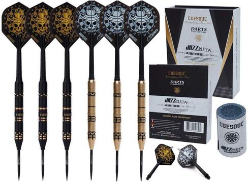 CUESOUL Jazz-Metal Luxury Steel Tip Darts Set 21g/24g/26g with AK5 Integrated Dart Flights in Saudi Arabia