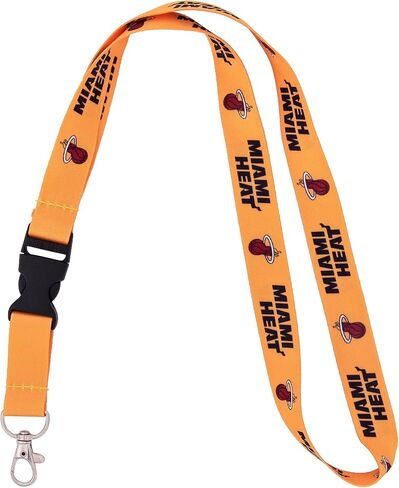 Desert Cactus Miami Heat Lanyard Keychain Detachable NBA Breakaway Snap Buckle National Basketball Association Car Keys ID Badge Holder (Lanyard 3) in Saudi Arabia