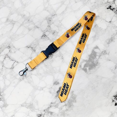 Desert Cactus Miami Heat Lanyard Keychain Detachable NBA Breakaway Snap Buckle National Basketball Association Car Keys ID Badge Holder (Lanyard 3) in Saudi Arabia