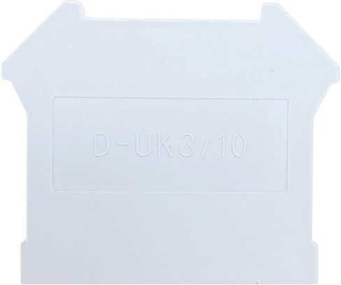 غطاء طرفي D-UK3/10 لكتلة طرفية مثبتة على السكك الحديدية 3N 5N 6N 10N 16N DIN (عبوة من 20 قطعة) in Saudi Arabia
