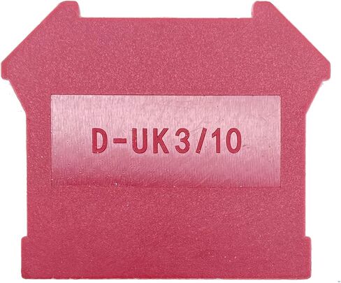 غطاء طرفي D-UK3/10 لكتلة طرفية مثبتة على السكك الحديدية 3N 5N 6N 10N 16N DIN (عبوة من 20 قطعة) in Saudi Arabia