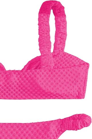 Milumia Women's 2 Piece Swimsuits Ruched Twist Front Bikini Sets Cheeky Swimwear in Saudi Arabia