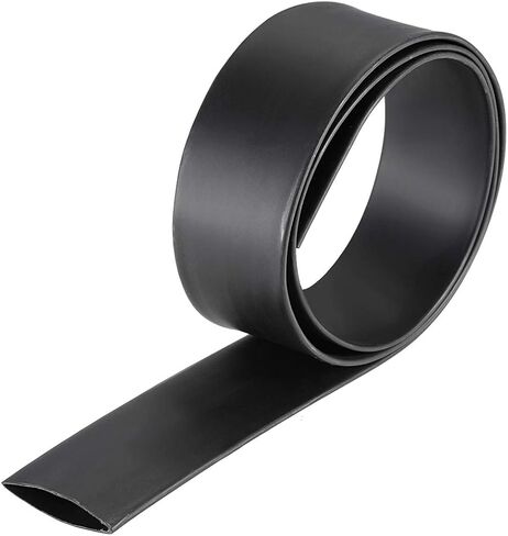 uxcell Heat Shrink Tubing, 1"(25mm) Dia 42mm Flat Width 3:1 Rate Shrinkable Tube Cable Sleeve 1m - Black in Saudi Arabia