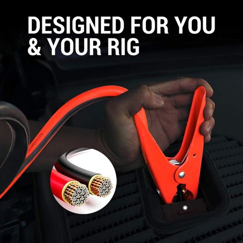 AUTOGEN Jumper Cables Heavy Duty, Booster Cables 1 Gauge 30Feet 900AMP Automotive Jumper Cables Kit for Car, SUV, and Trucks with Professional Clamps and Carrying Bag in Saudi Arabia