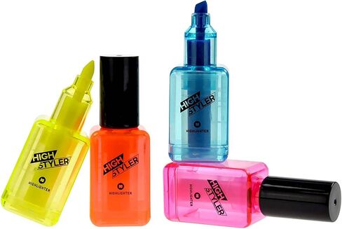 Mustard Highlighter Marker Pens I Office & Writing Supplies - Assorted Colours High Styler in Saudi Arabia