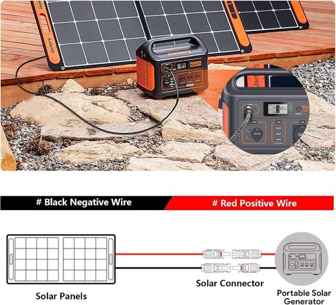 كابل تمديد كابل محول مولد الطاقة الشمسية DC 8 مم/DC7909 إلى اللوحة الشمسية، متوافق مع Jackery Explorer 160 240 500 1000، AIMTOM Rebel 440، BLUETTI EB3A نسخة احتياطية لمحطة الطاقة المحمولة 3.5 متر in Saudi Arabia
