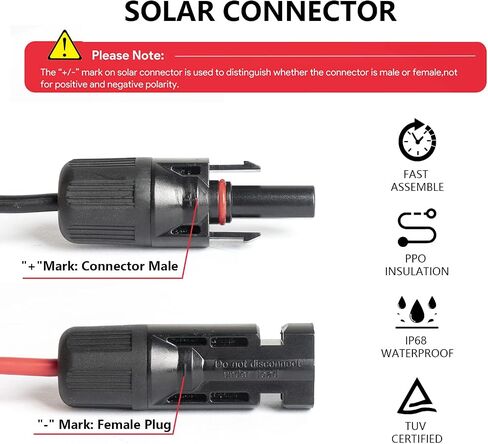 كابل تمديد كابل محول مولد الطاقة الشمسية DC 8 مم/DC7909 إلى اللوحة الشمسية، متوافق مع Jackery Explorer 160 240 500 1000، AIMTOM Rebel 440، BLUETTI EB3A نسخة احتياطية لمحطة الطاقة المحمولة 3.5 متر in Saudi Arabia
