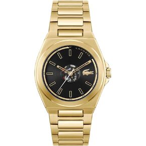 Lacoste Reno Men's 3H Quartz Silicone Transparent Wristband - Water Resistant up to 5ATM/50 Meters, Eye-Catching Skeleton Details, Modern Watch, 42mm