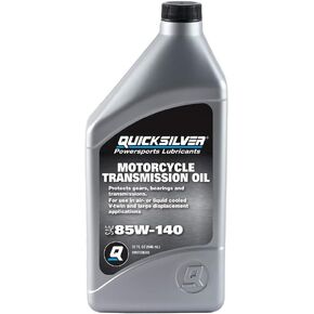 Quicksilver 8M0128385 85W-140 Motorcycle Transmission Oil – 1 Qt.