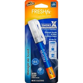 Fresh FX Smoke X Car Odor Eliminator Spray Pump by Armor All, On-The-Go Car Air Freshener Spray, Midnight Air Scent, 0.15 Oz