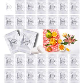 Car Air Freshener Refills, 30 Pcs Individual Package Car Air Vent Clip Replacement Pads Solid Fragrance Scent Air Freshener Refill Tablets (Lavender)