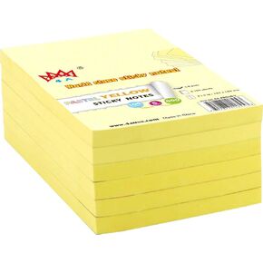4A Sticky Notes,4 x 6 Inches,Large Size,Pastel Assorted,Self-Stick Notes,100 Sheets/Pad,6 Pads/Pack,4A 406x6