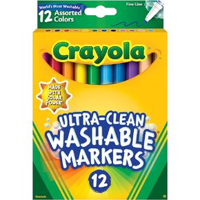 Crayola Ultra-Clean Washable Markers CYO587813 12/pk