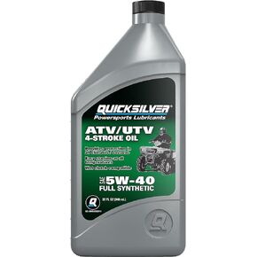Quicksilver 8M0058914 5W-40 Full Synthetic 4-Stroke ATV Engine Oil – 1 Quart