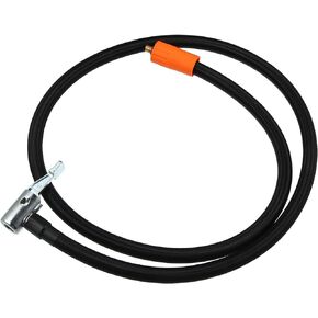 X AUTOHAUX 1m Tire Inflator Extension Hose with Metal Lock Chuck Adapter Convert to Lock on Connection Air Pump Tube Tire Valve Connection Pipe for Car Truck Bike MTB Nylon Zinc Alloy