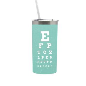 Optometry Gifts for Women Eye Tech Technician Gifts Optician Water Bottle Tumbler Cup with Lid Mint 0197