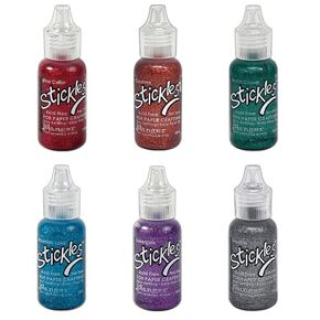 حزمة الصمغ اللامعة من Stickles - 00306 إصدار مارس 2024، تيم هولتز رينجر إنك أوبيرجين، بيتش كروزر، كايين، جرافيت، بحيرة جبلية، قبو النبيذ