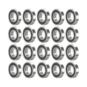 688-2RS 20 PCS Deep Groove Ball Bearing 8×16×5mm Double Black Rubber Sealed Ball Bearing Chrome Steel P0 Z2 Bearing for Industrial Machine,Power Tools and Mechanical Equipment