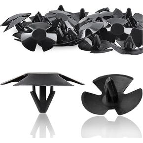 Hood Insulation Retainer Clips, Car Bumper Cover Retainer Clip, Heat and Sound Insulation Nylon Clips, Automotive Push Pins Replace OEM 4878883AA LH LHS, Vehicle Accessories