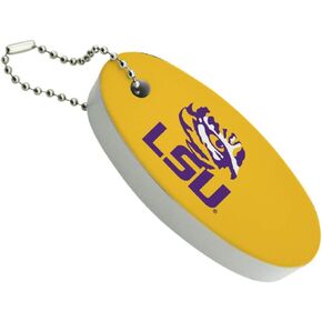 GRAPHICS & MORE LSU Tiger Eye on Yellow Floating Keychain Oval Foam Fishing Boat Buoy Key Float