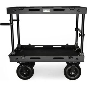 PROAIM Victor Lite 42" Camera Production Cart for Film/Studio/Stage/DIT/Sound/Lighting. Foldable, 440lb Payload. Store & Carry Your Gear Safely. Quick Setup, Smooth Mobility, Foot Brakes (VCTR-LT-42)